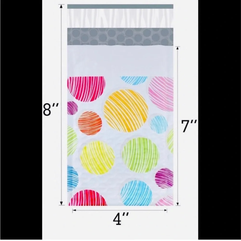 48pcs Set ~Includes 24 Assorted Bubble Poly Mailers & 24 “Thank You” Stickers 🆕